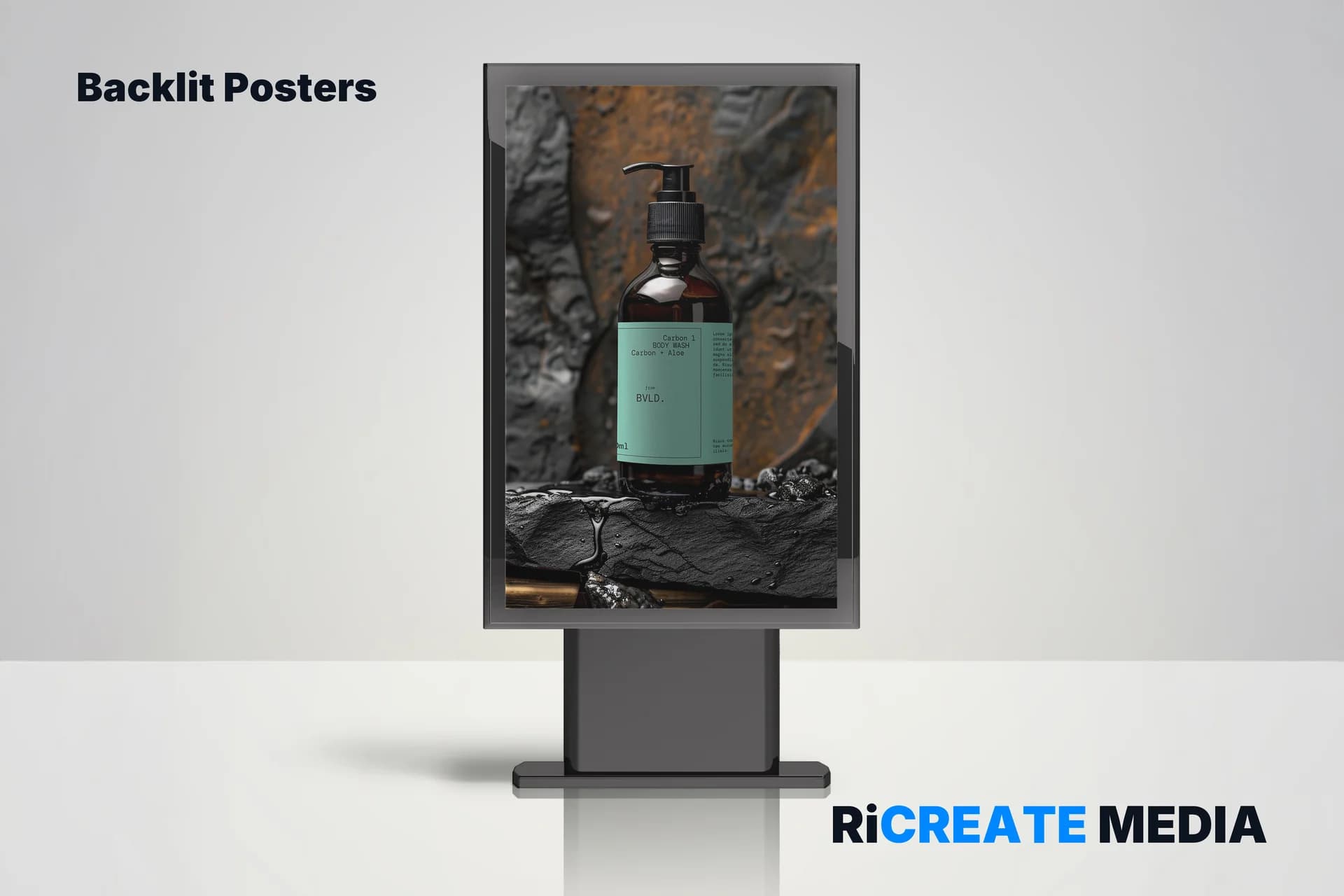 Backlit Posters — printed example