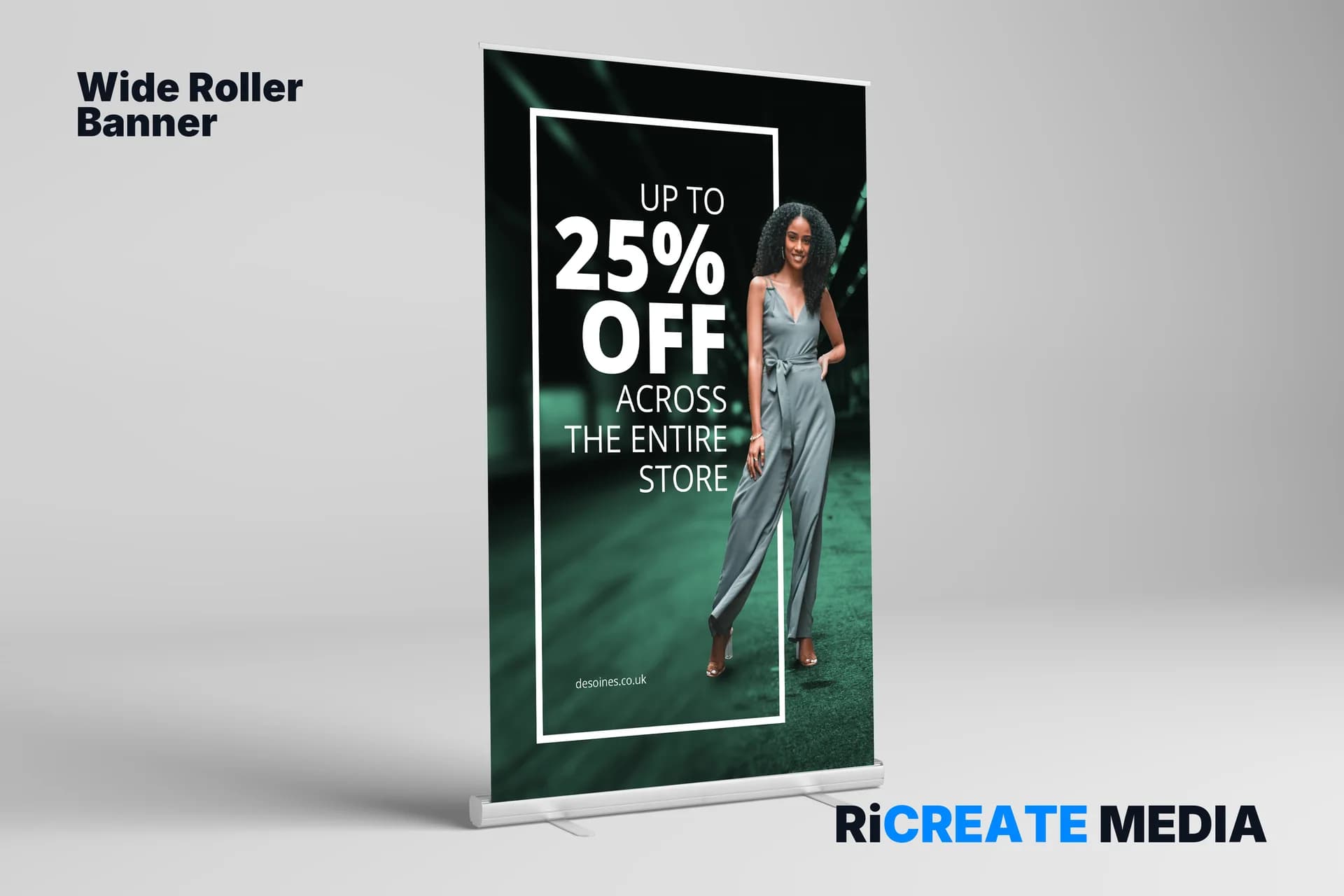 Wide Roller Banners — printed example